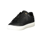 Tommy Hilfiger Black Leather Women Sneaker - Zeiniez