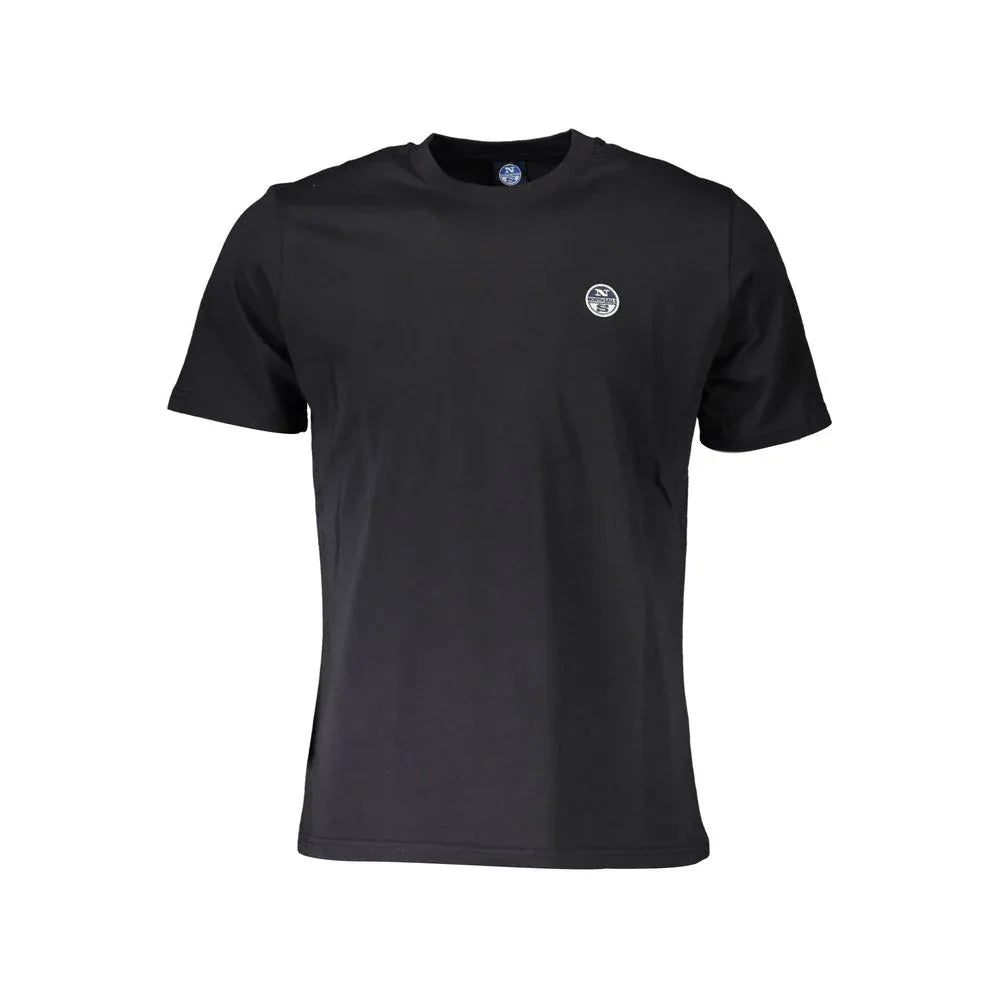 North Sails Black Cotton Men T-Shirt - Zeiniez