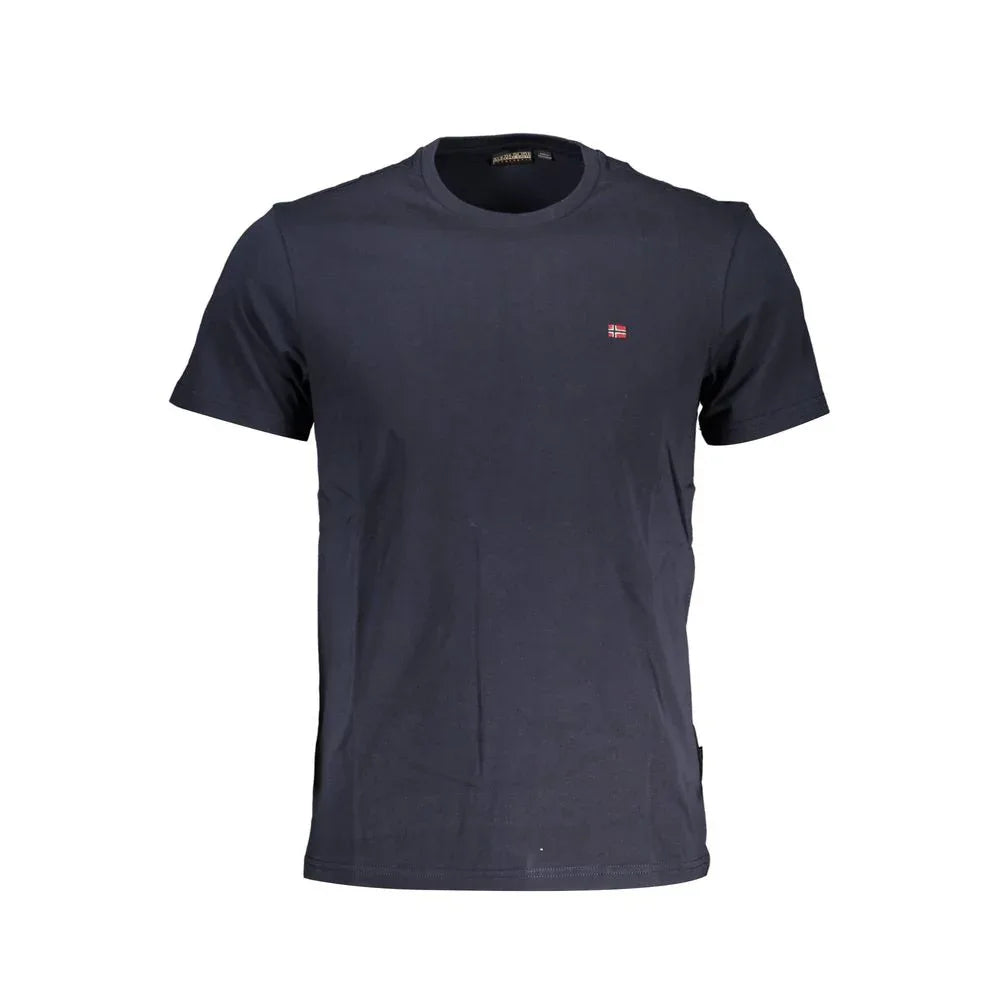 Napapijri Blue Cotton Men T-Shirt - Zeiniez