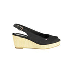 Tommy Hilfiger Black Polyester Women Sandal - Zeiniez