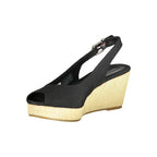 Tommy Hilfiger Black Polyester Women Sandal - Zeiniez