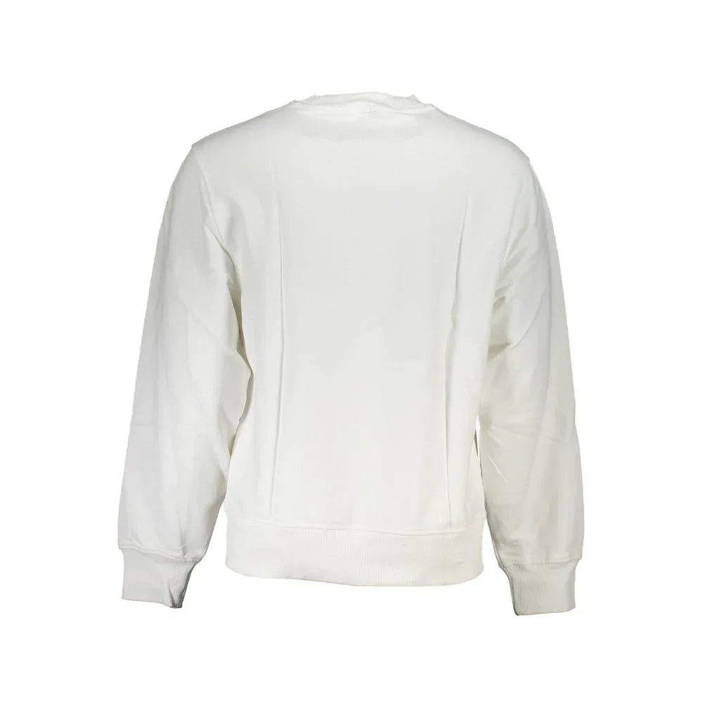 Calvin Klein White Cotton Men's Sweatshirt - Zeiniez