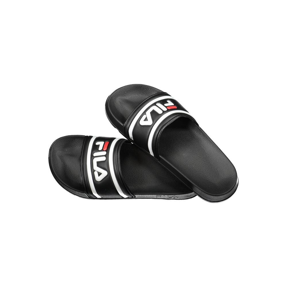 Fila Black Polyurethane Men's Slipper - Zeiniez