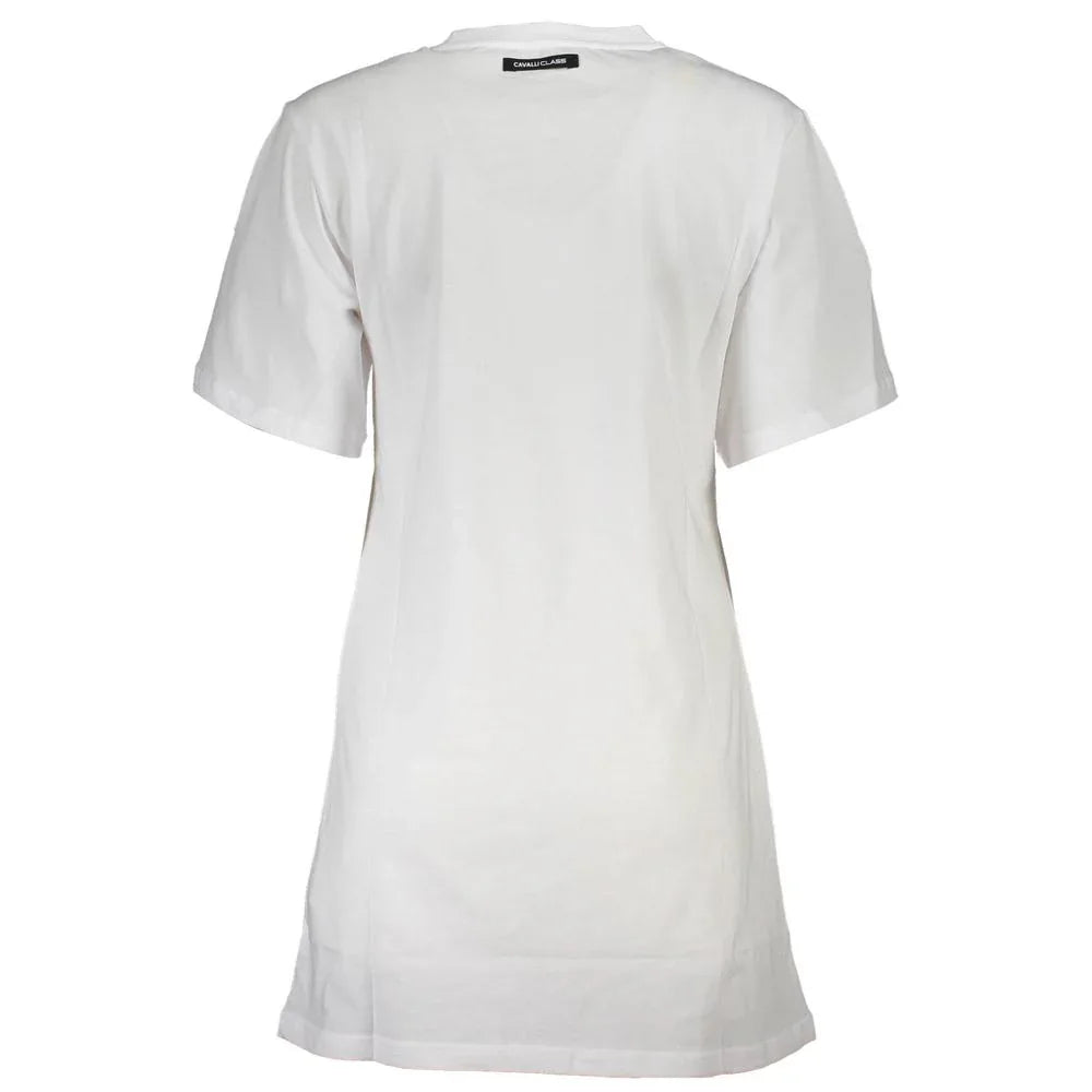 Cavalli Class Bianco Cotton Women T-Shirt - Zeiniez