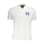La Martina White Cotton Men's Polo Shirt - Zeiniez