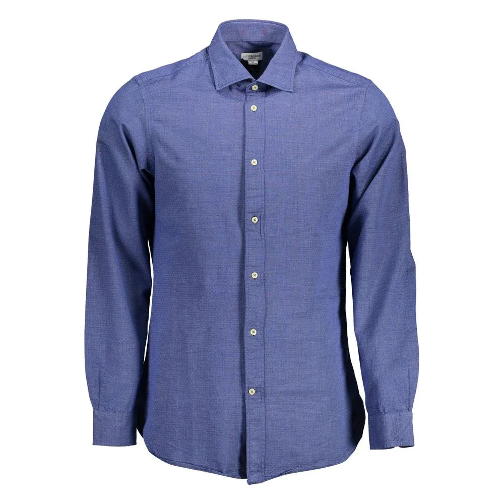 U.S. POLO ASSN. Blue Cotton Men's Shirt - Zeiniez