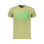 Cavalli Class Verde Cotton Mens T-Shirt - Zeiniez