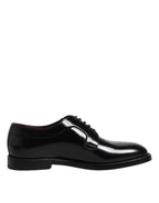 Dolce & Gabbana Black Leather Lace Up Derby Dress Formal Shoes - Zeiniez