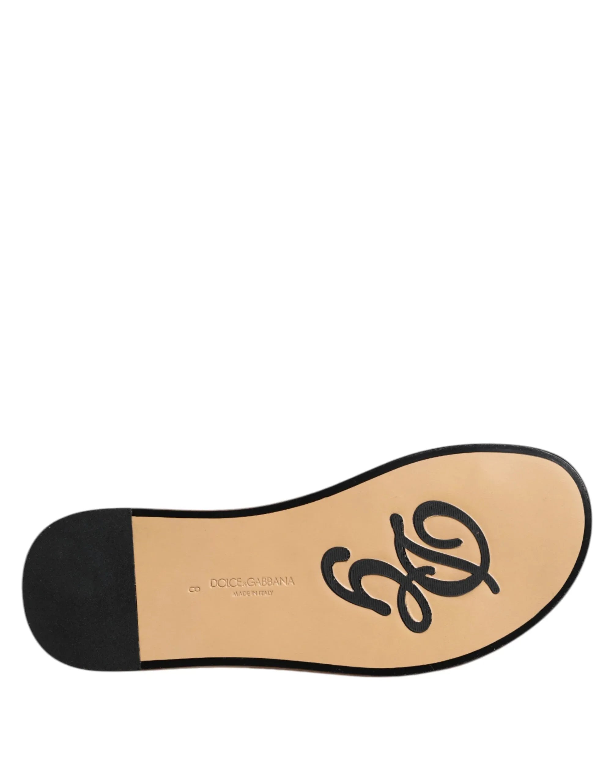 Dolce & Gabbana Black Monochrome Braided Raffia Slides Shoes - Zeiniez