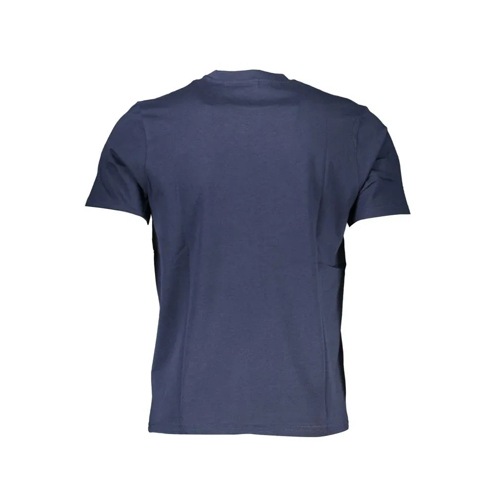 North Sails Blue Cotton Men T-Shirt - Zeiniez