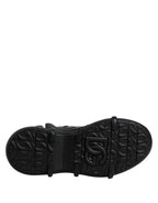 Dolce & Gabbana Black Leather Casual Mens Ankle Boots Shoes - Zeiniez