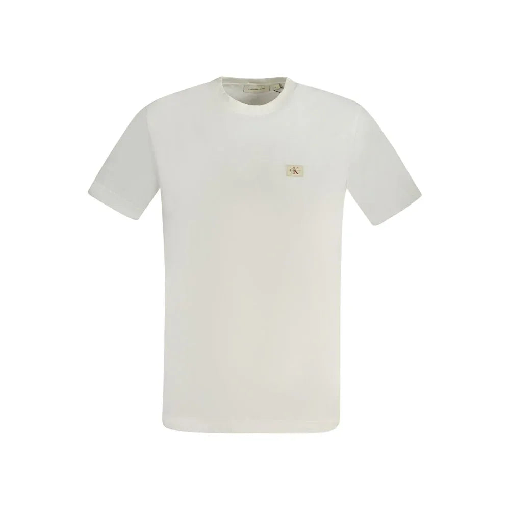 Calvin Klein Bianco Cotton Men T-Shirt - Zeiniez