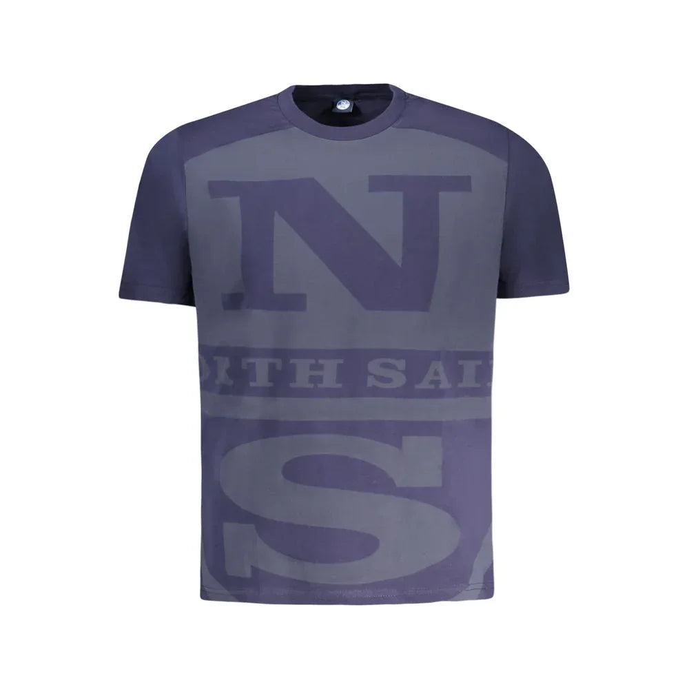 North Sails Blue Cotton Men T-Shirt - Zeiniez