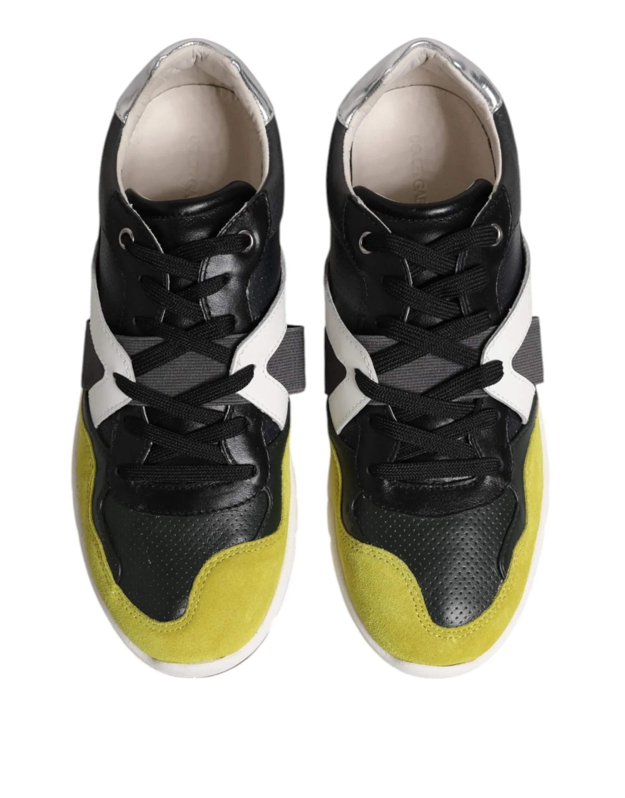 Dolce & Gabbana Multicolor Lace Up Low Top Men Sneakers Shoes - Zeiniez