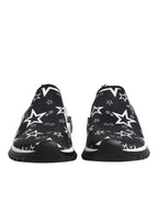 Dolce & Gabbana Black White Sorrento Low Top Sneakers Shoes - Zeiniez