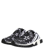 Dolce & Gabbana Black White Sorrento Low Top Sneakers Shoes - Zeiniez