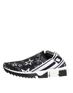 Dolce & Gabbana Black White Sorrento Low Top Sneakers Shoes - Zeiniez