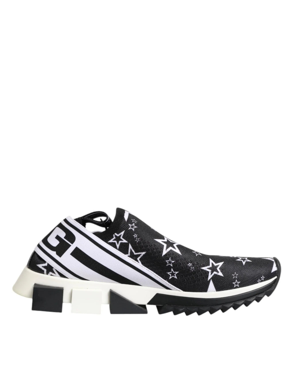 Dolce & Gabbana Black White Sorrento Low Top Sneakers Shoes - Zeiniez