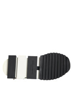 Dolce & Gabbana Black White Sorrento Low Top Sneakers Shoes - Zeiniez