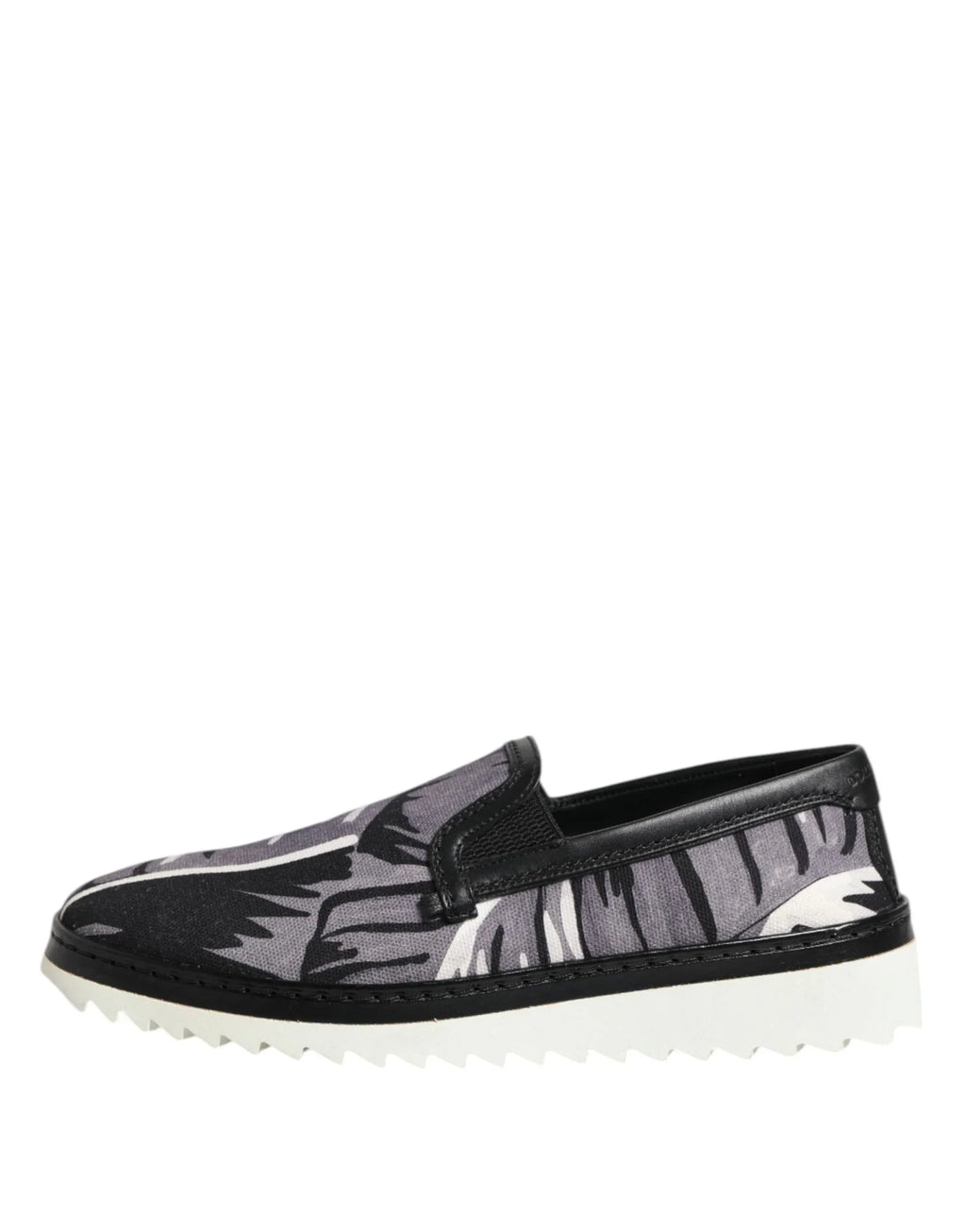 Dolce & Gabbana Black Tropical Slip On Men Sneakers Shoes - Zeiniez