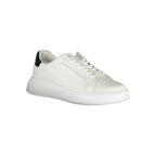 Calvin Klein Sleek White Sneakers with Contrast Accents - Zeiniez
