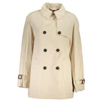 Tommy Hilfiger Beige Cotton Womens Trench Coat - Zeiniez