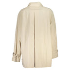 Tommy Hilfiger Beige Cotton Womens Trench Coat - Zeiniez