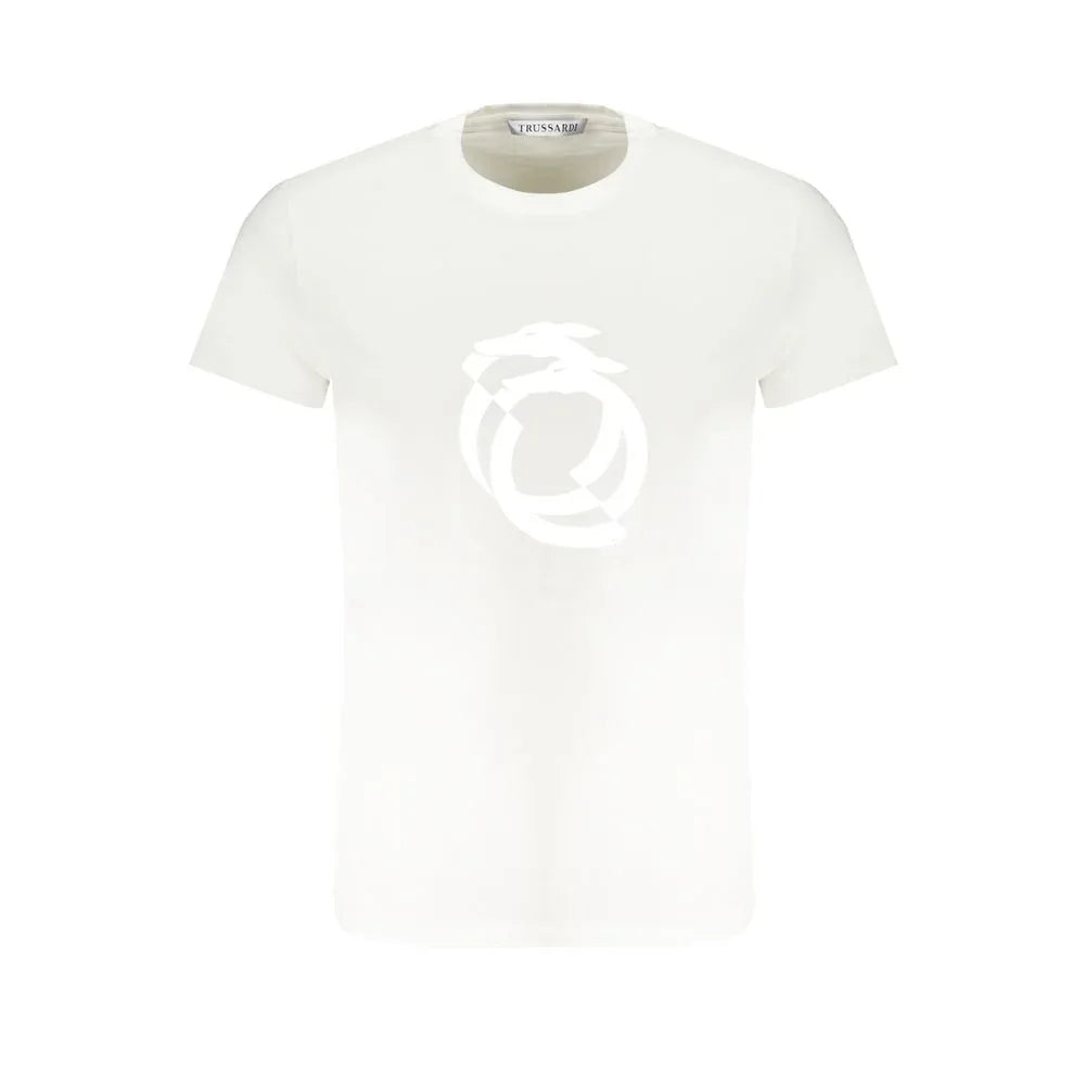 Trussardi White Cotton Men's T-Shirt - Zeiniez