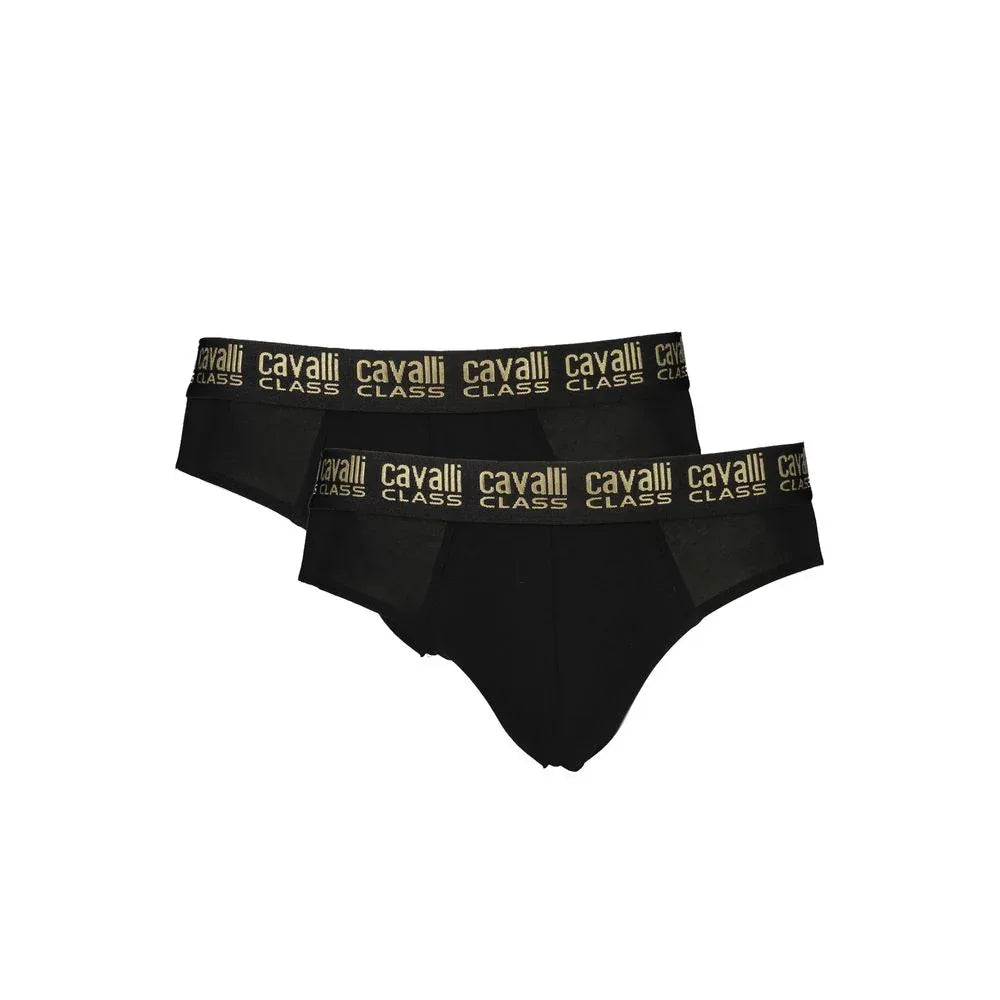 Cavalli Class Black Cotton Men Underwear - Zeiniez
