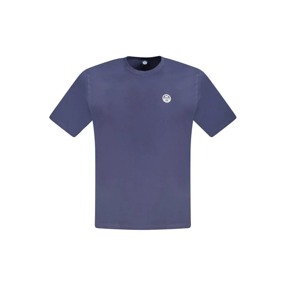 North Sails Blue Cotton Men T-Shirt - Zeiniez