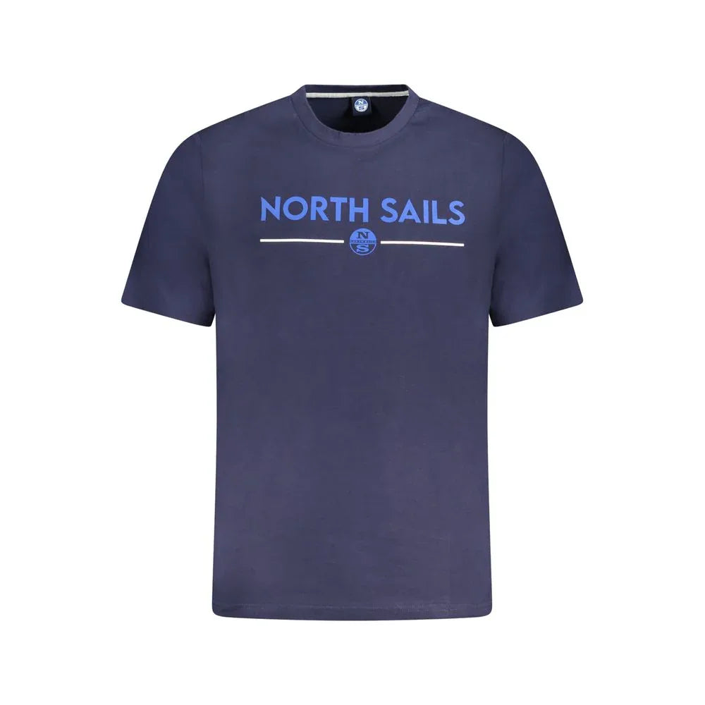 North Sails Blue Cotton Men T-Shirt - Zeiniez