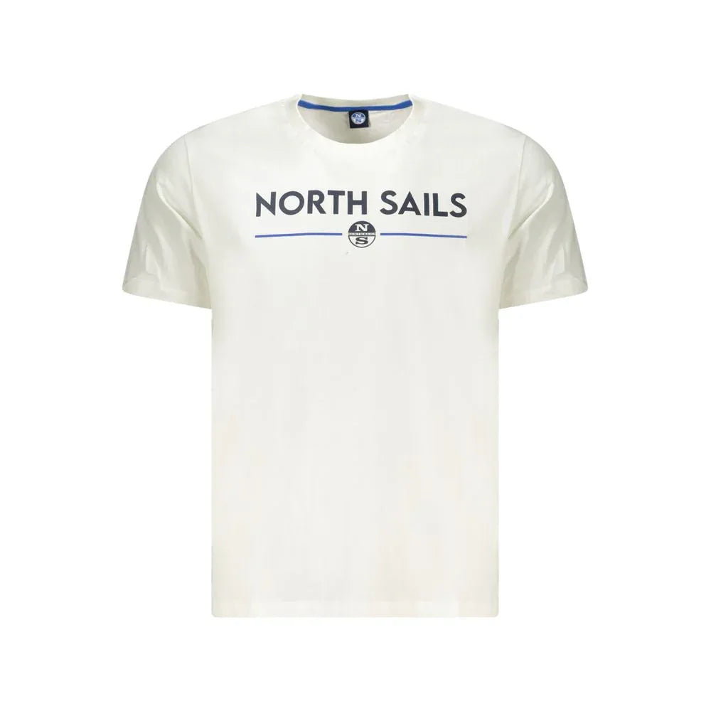North Sails Bianco Cotton Men T-Shirt - Zeiniez