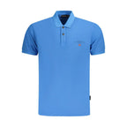 Napapijri Blu Cotton Mens Polo - Zeiniez