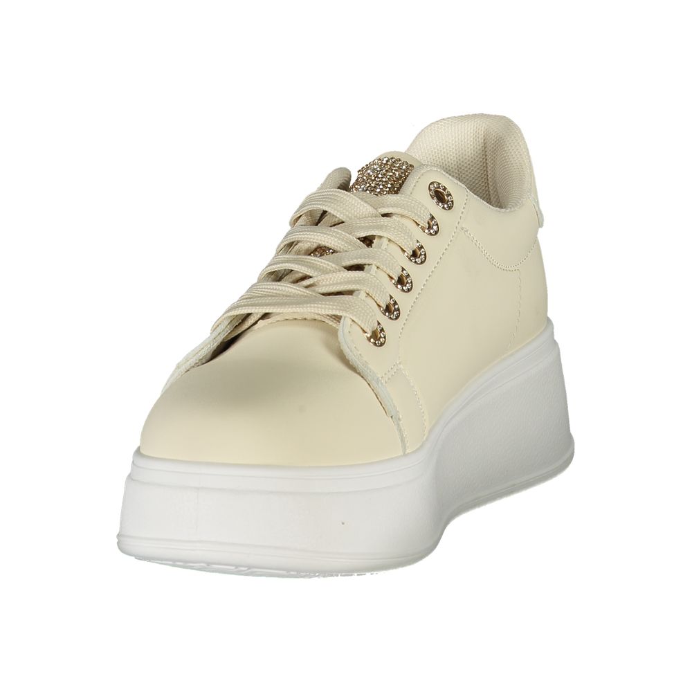 Laura Biagiotti Beige Polyurethane Women Sneaker - Zeiniez