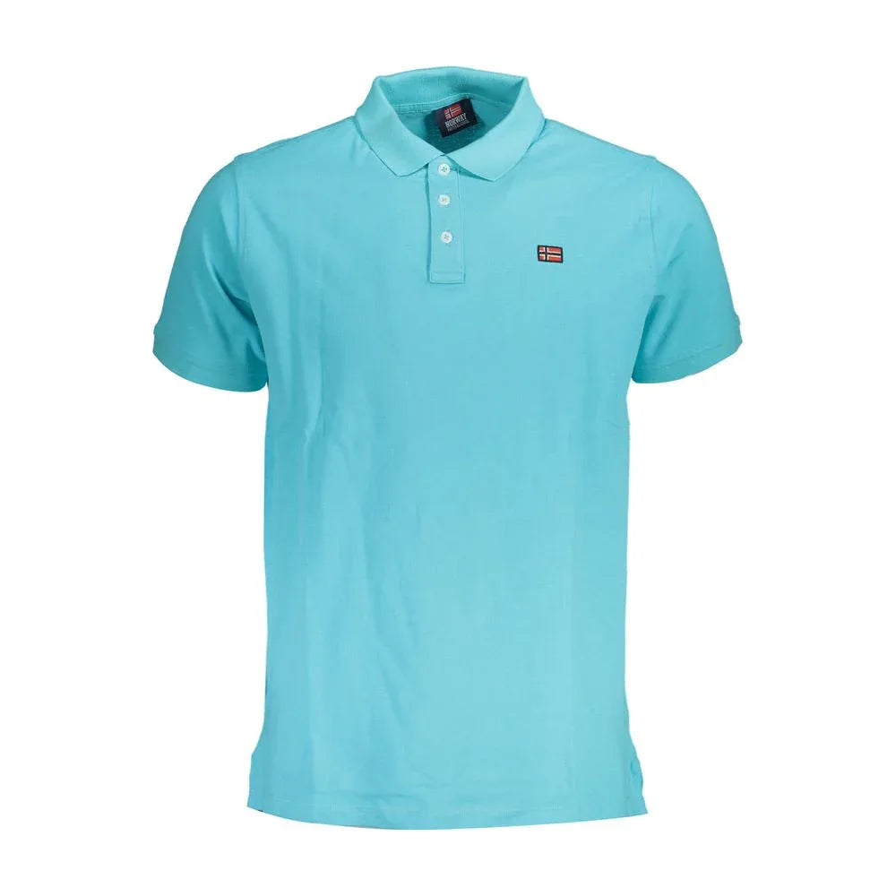 Norway 1963 Azzurro Cotton Men Polo - Zeiniez