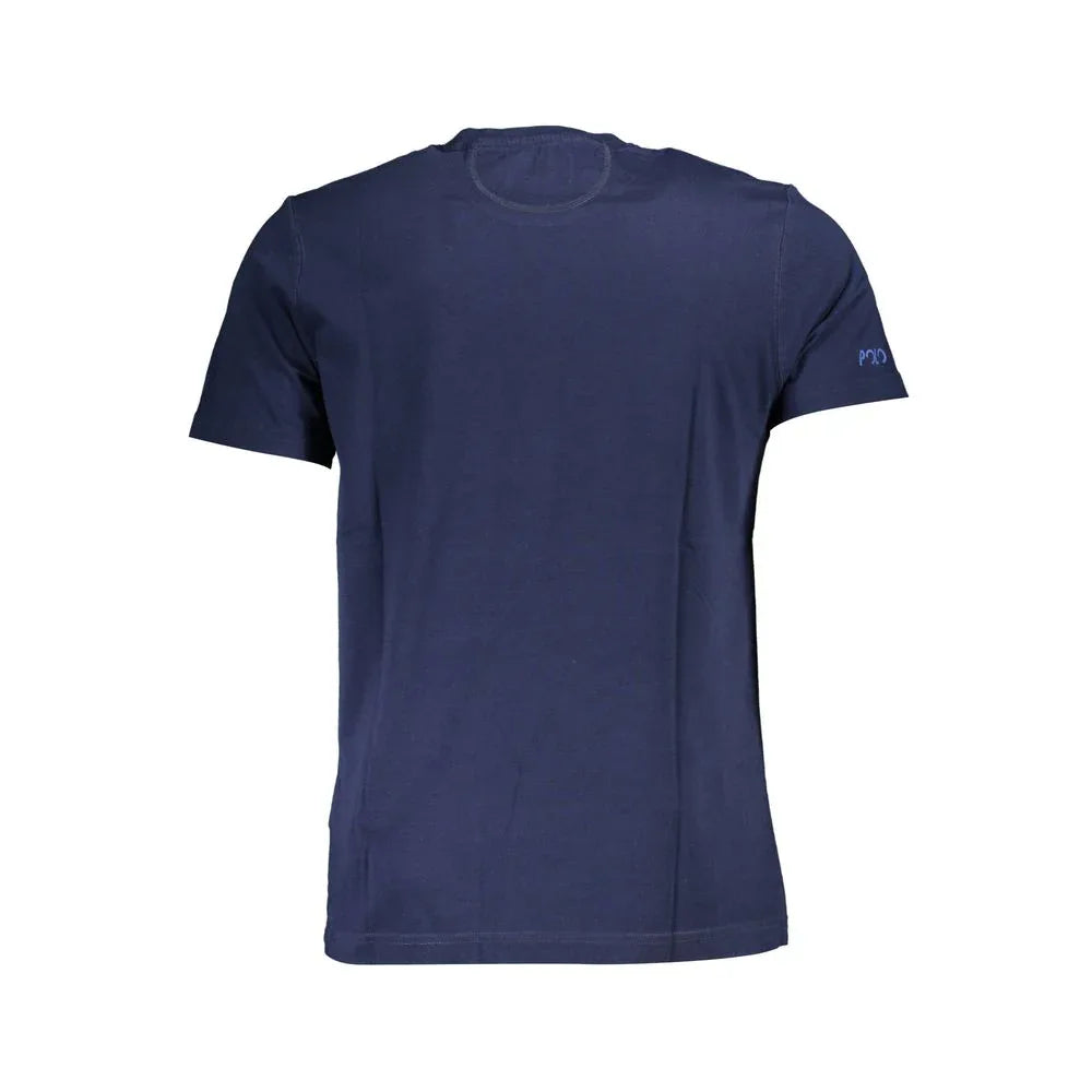La Martina Blue Cotton Men T-Shirt - Zeiniez