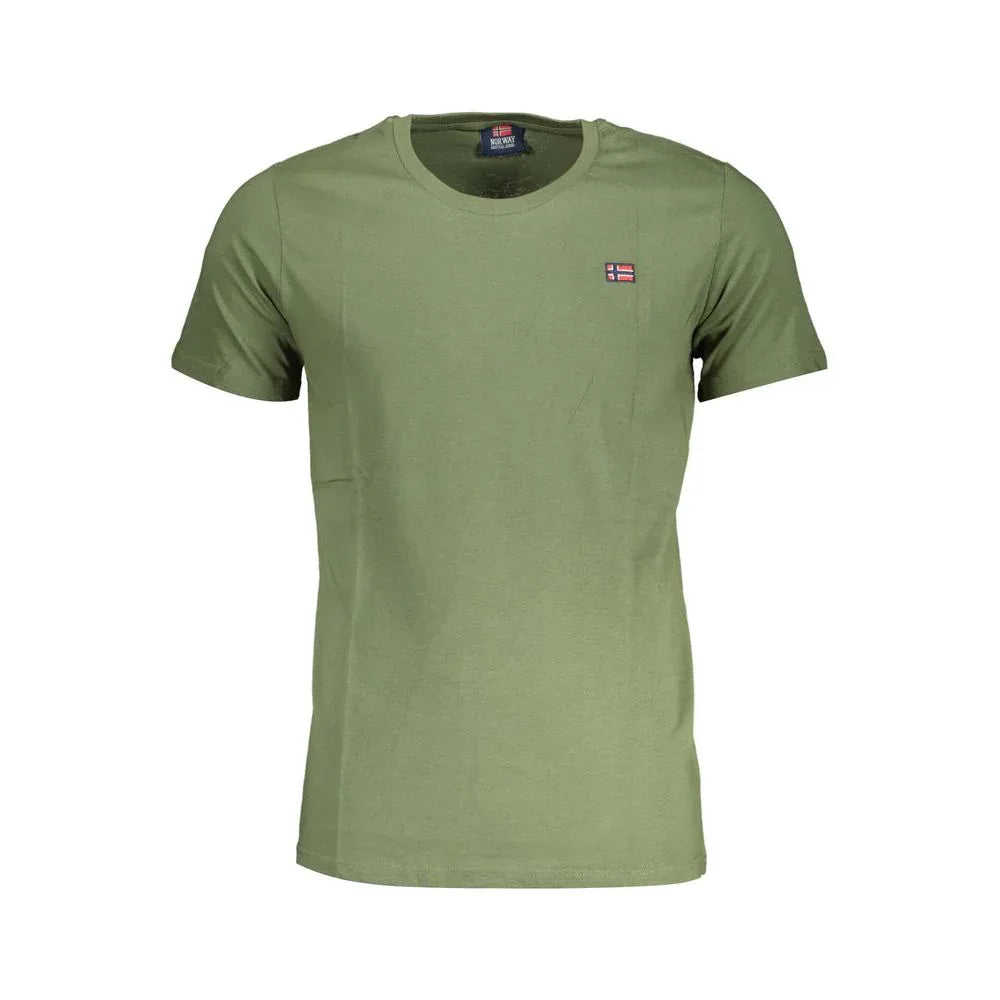 Norway 1963 Verde Cotton Men T-Shirt - Zeiniez