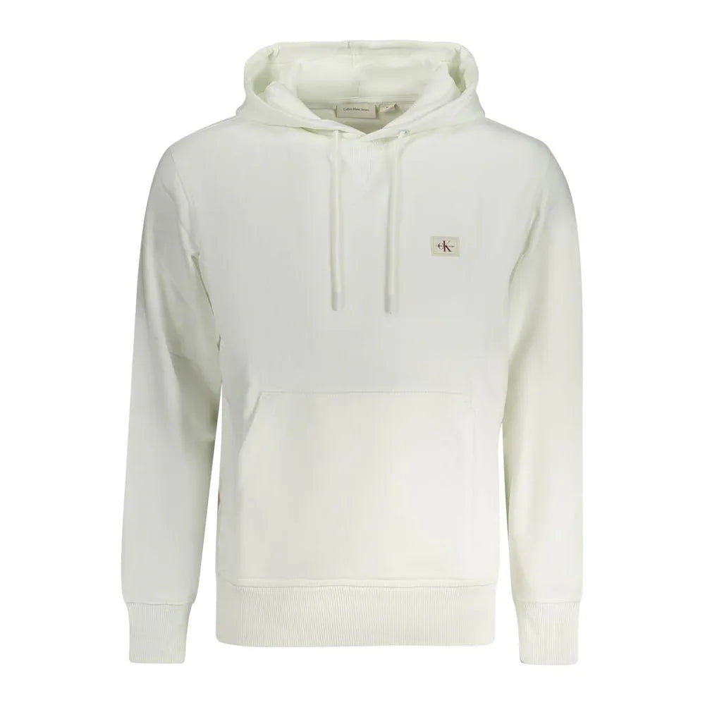 Calvin Klein White Cotton Men's Hooded Sweatshirt - Zeiniez