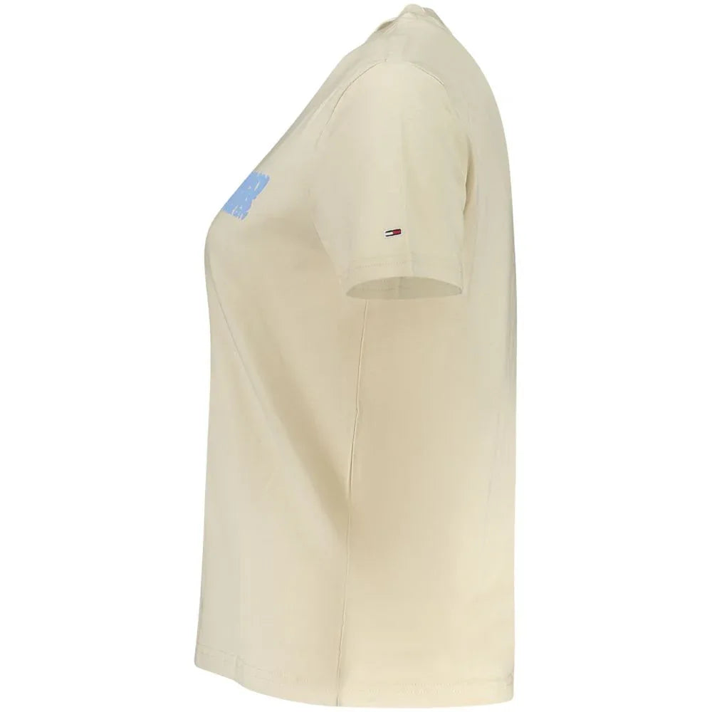 Tommy Hilfiger Beige Cotton Women T-Shirt