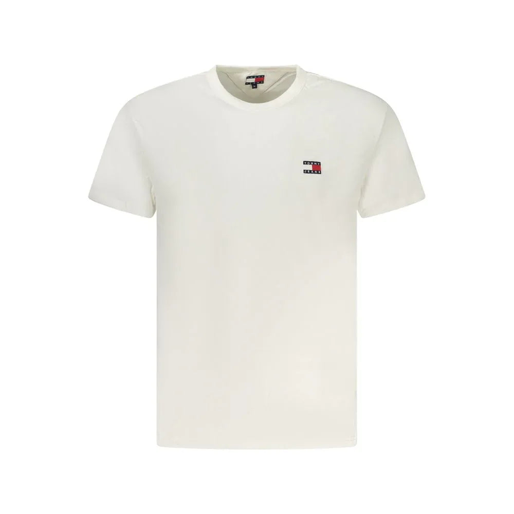 Tommy Hilfiger White Cotton Men T-Shirt - Zeiniez