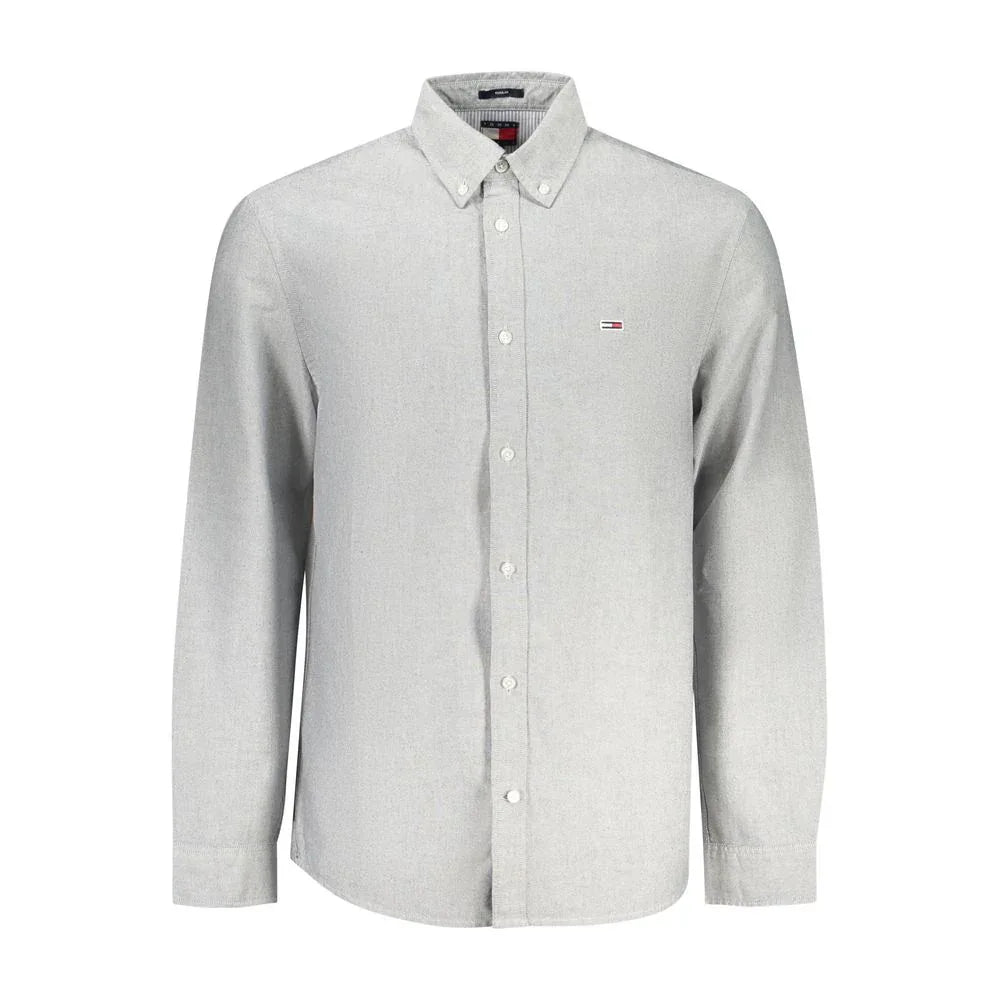 Tommy Hilfiger Grigio Cotton Men Shirt - Zeiniez