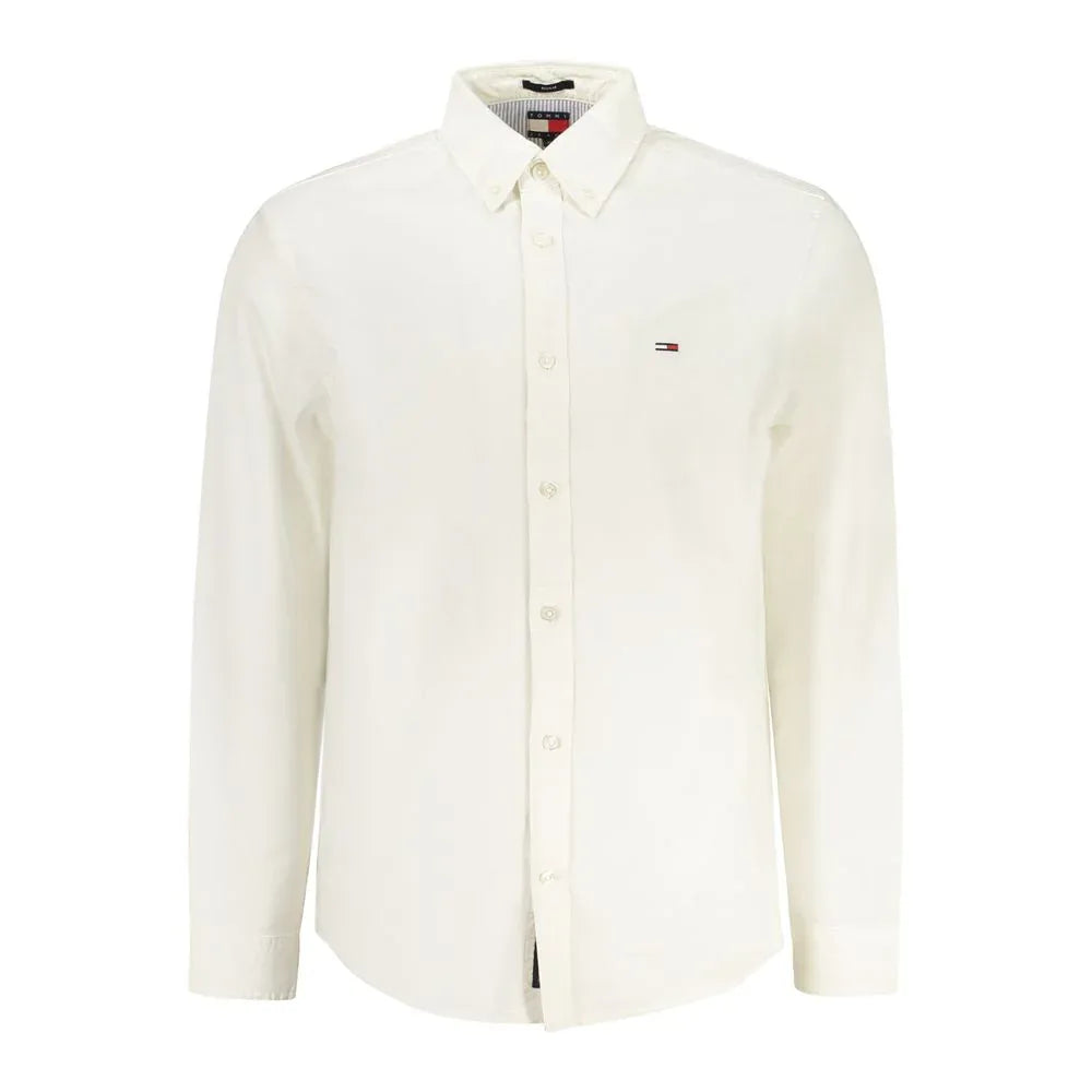 Tommy Hilfiger White Cotton Men Shirt - Zeiniez