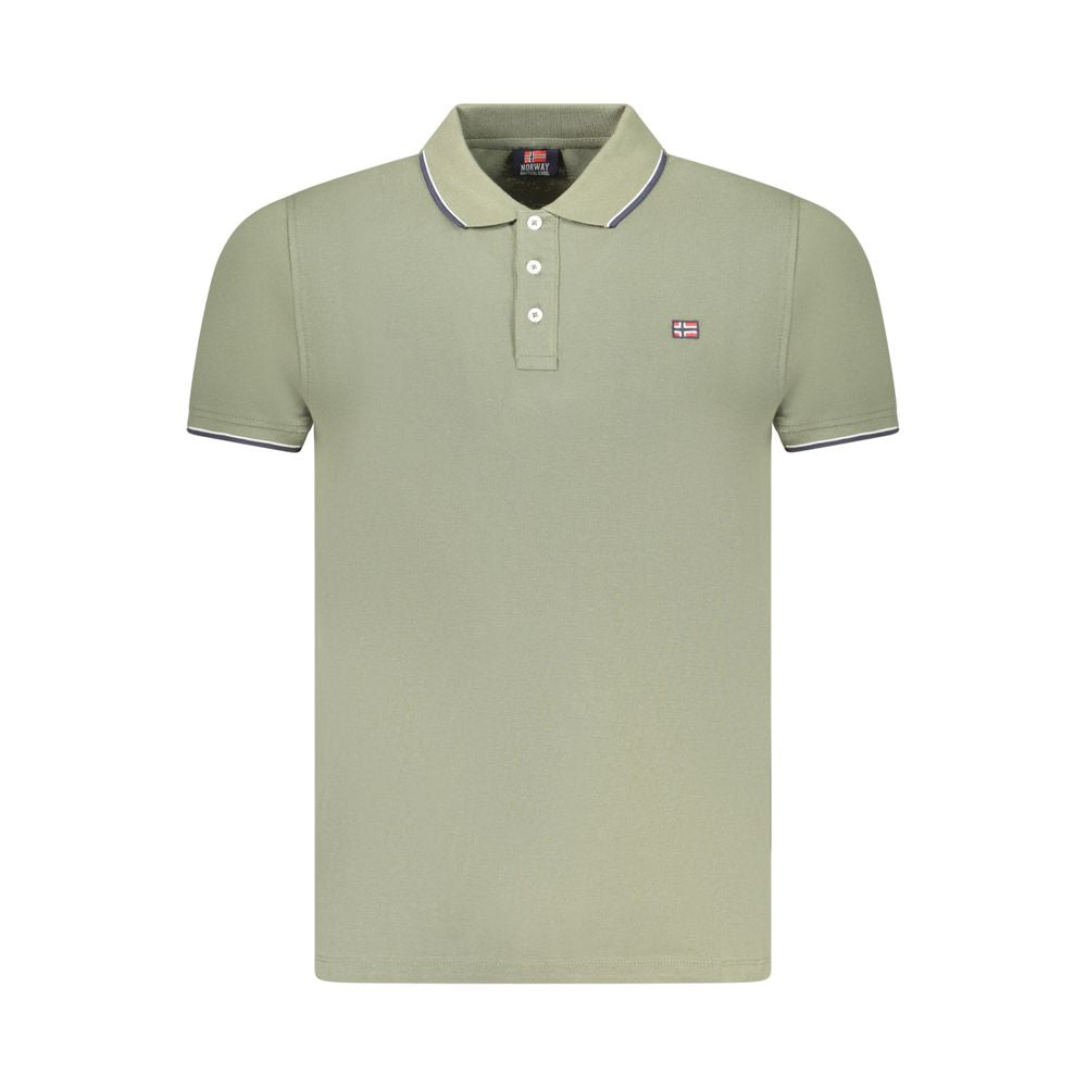 Norway 1963 Verde Cotton Men Polo