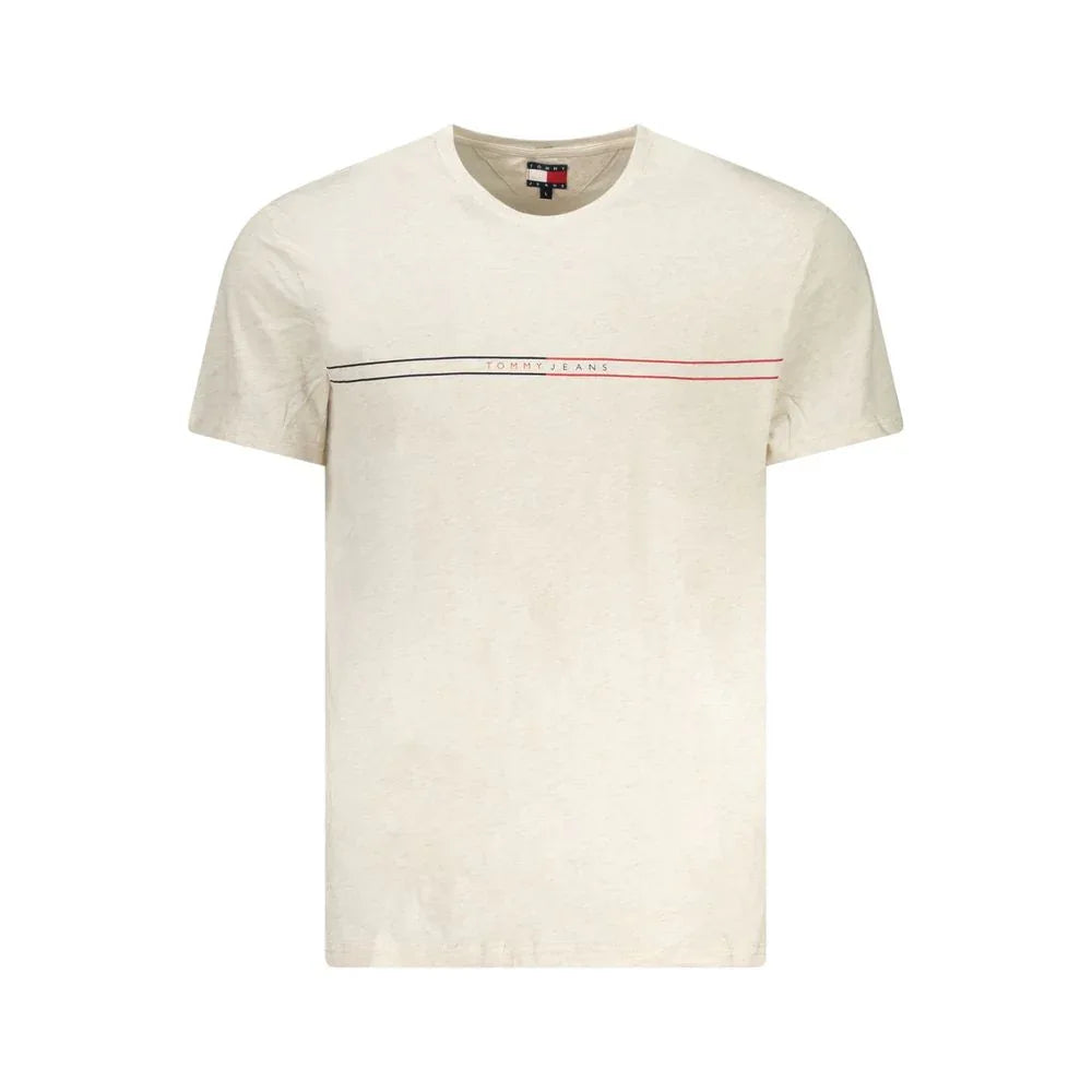 Tommy Hilfiger Beige Cotton Men's T-Shirt - Zeiniez