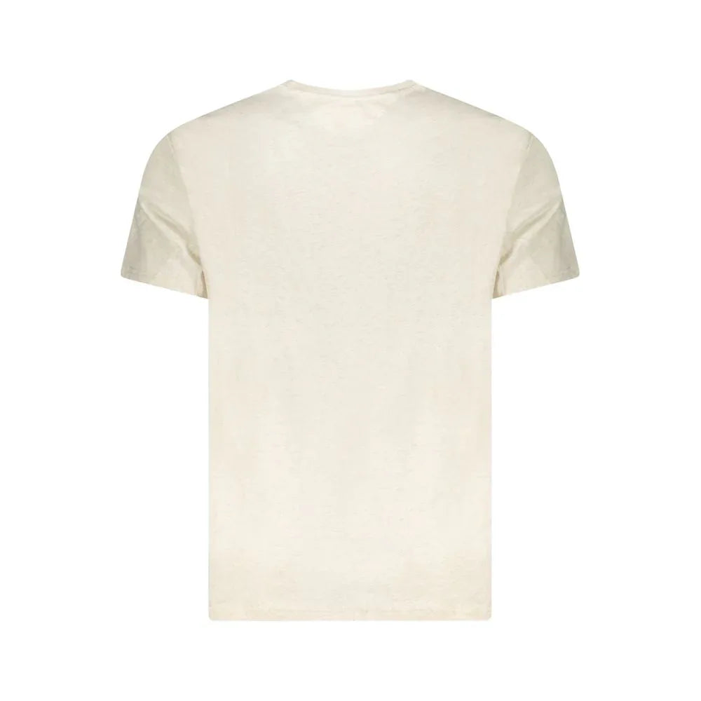 Tommy Hilfiger Beige Cotton Men's T-Shirt - Zeiniez