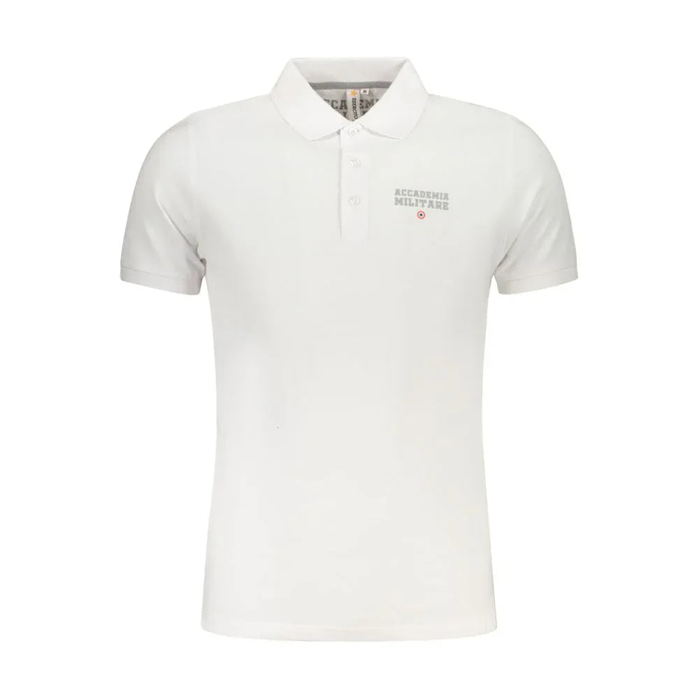 Accademia Militare Bianco Cotton Men Polo - Zeiniez