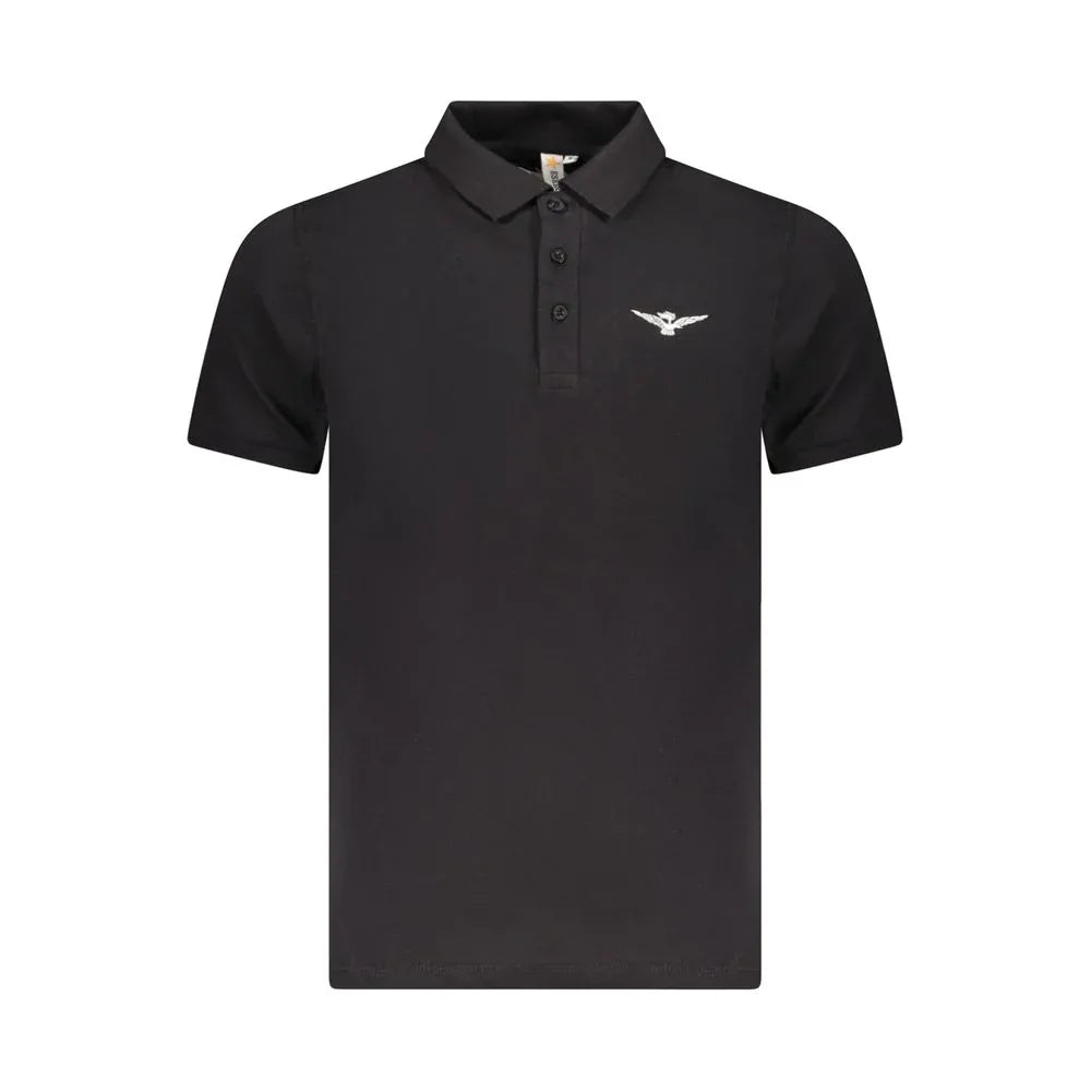 Accademia Militare Black Cotton Men Polo - Zeiniez