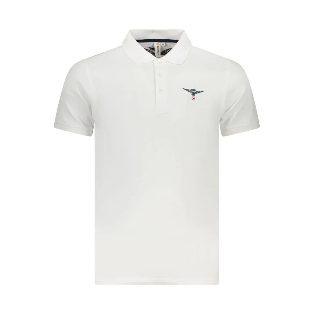 Accademia Militare Bianco Cotton Mens Polo - Zeiniez