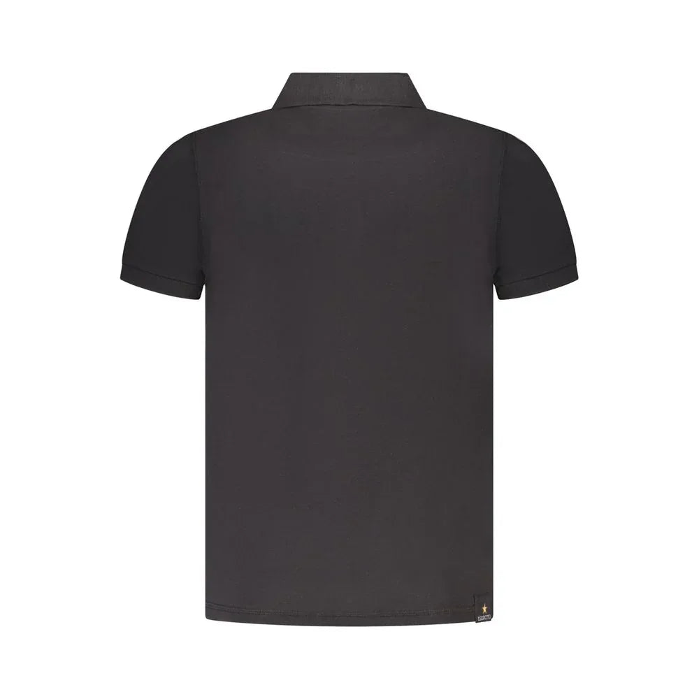 Accademia Militare Black Cotton Men Polo - Zeiniez