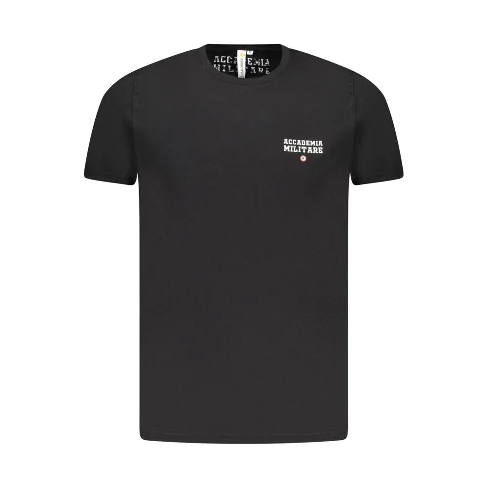 Accademia Militare Black Cotton Men's T-Shirt - Zeiniez